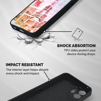Mosiac City Shockproof Hybrid Protection (Metal + TPU) Back Case Cover