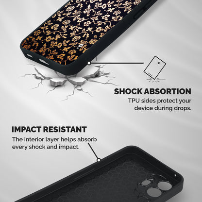 Most Beautiful Floral Shockproof Hybrid Protection (Metal + TPU) Back Case Cover