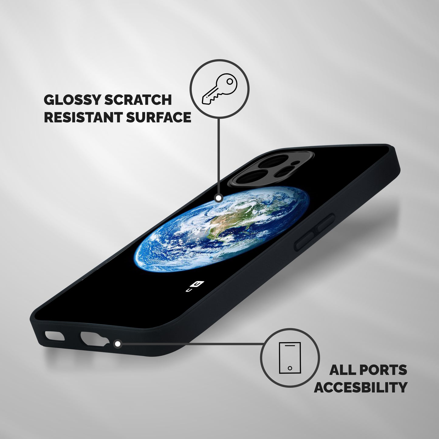 Mother Earth Shockproof Hybrid Protection (Metal + TPU) Back Case Cover