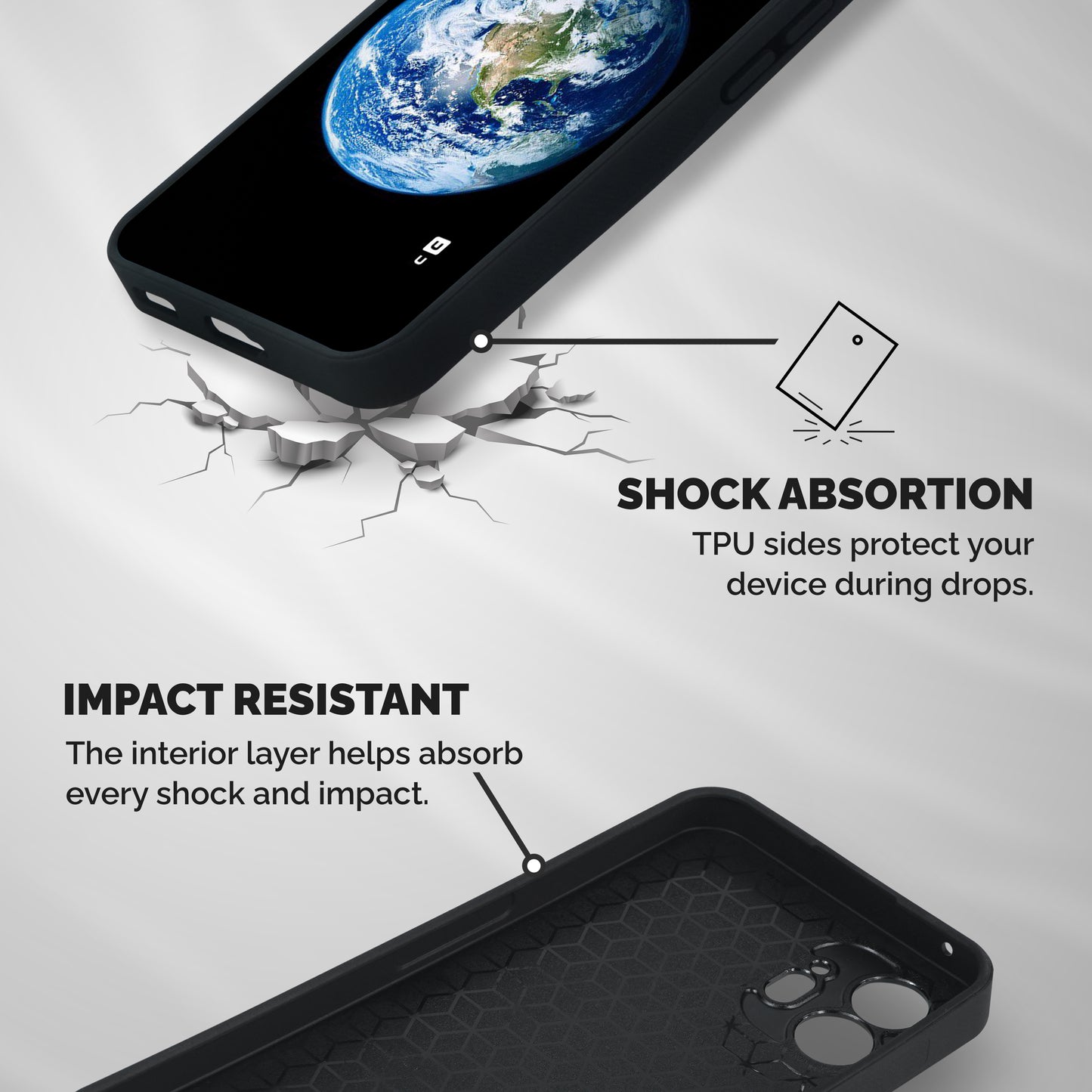 Mother Earth Shockproof Hybrid Protection (Metal + TPU) Back Case Cover