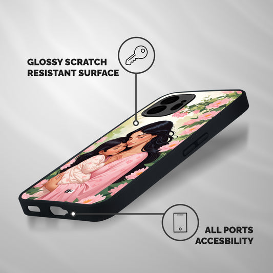 Mother Love Shockproof Hybrid Protection (Metal + TPU) Back Case Cover
