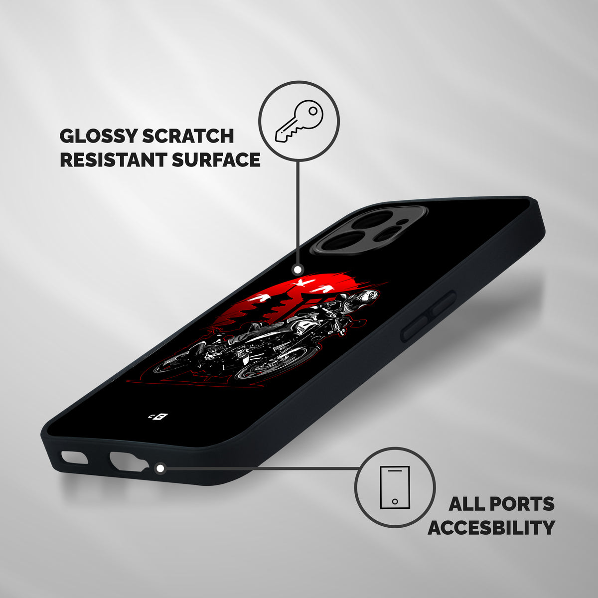 Moto Lean Shockproof Hybrid Protection (Metal + TPU) Back Case Cover