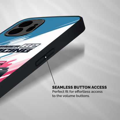 Motor Racing Shockproof Hybrid Protection (Metal + TPU) Back Case Cover