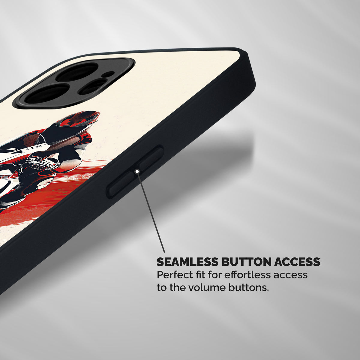 Motosport Rider Shockproof Hybrid Protection (Metal + TPU) Back Case Cover