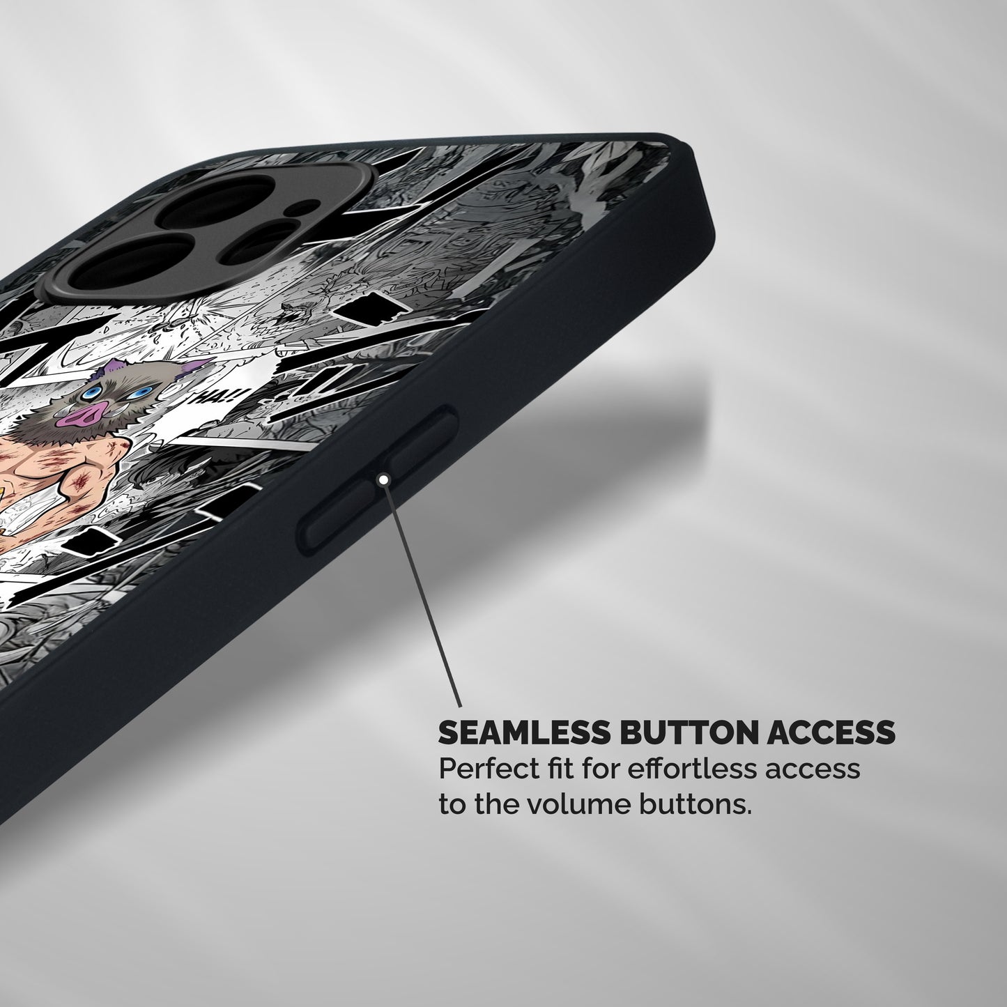 Mountain King Inosuke Shockproof Hybrid Protection (Metal + TPU) Back Case Cover