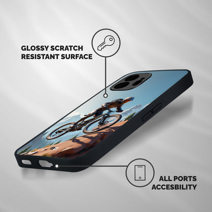 Mountain Rider Shockproof Hybrid Protection (Metal + TPU) Back Case Cover