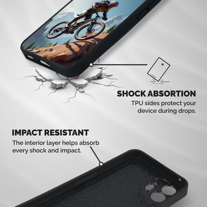 Mountain Rider Shockproof Hybrid Protection (Metal + TPU) Back Case Cover