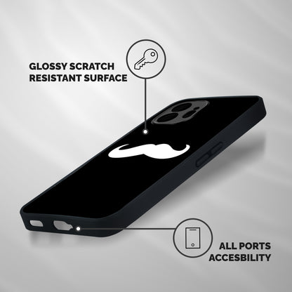 Moustache Love Shockproof Hybrid Protection (Metal + TPU) Back Case Cover