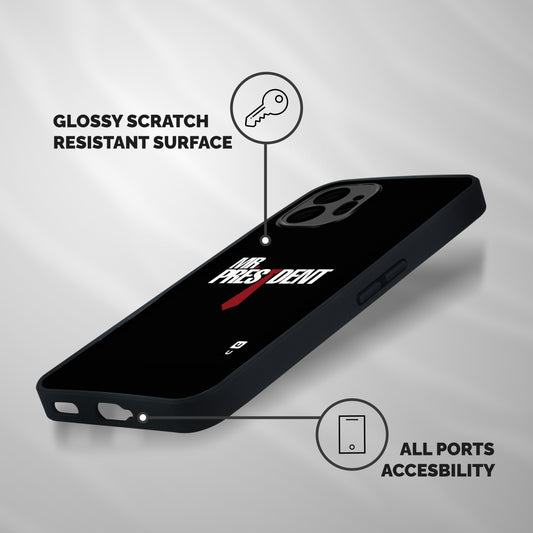 Mr President Shockproof Hybrid Protection (Metal + TPU) Back Case Cover