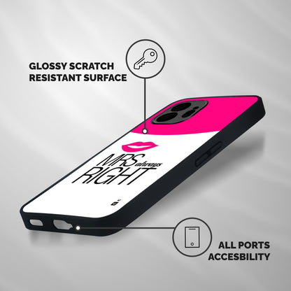 Mrs always right Shockproof Hybrid Protection (Metal + TPU) Back Case Cover