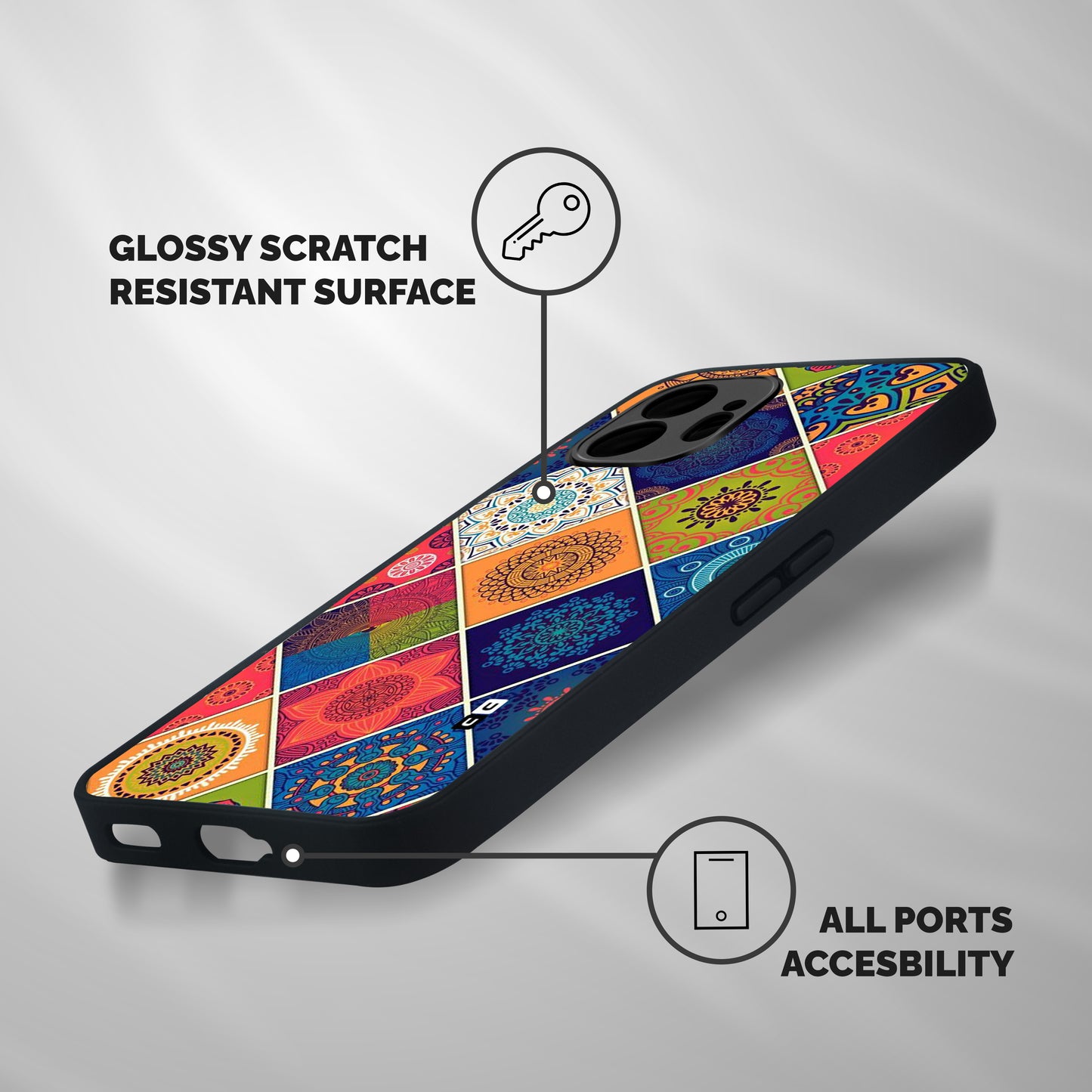 Multi Designs Shockproof Hybrid Protection (Metal + TPU) Back Case Cover