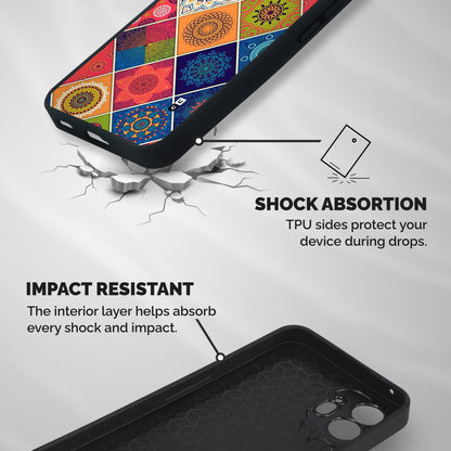Multi Designs Shockproof Hybrid Protection (Metal + TPU) Back Case Cover