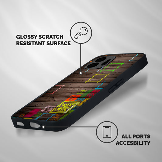 Multicolor Frame Design Shockproof Hybrid Protection (Metal + TPU) Back Case Cover