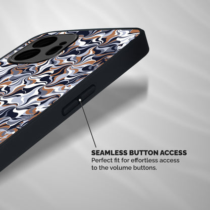 Multicolor Swirls Shockproof Hybrid Protection (Metal + TPU) Back Case Cover