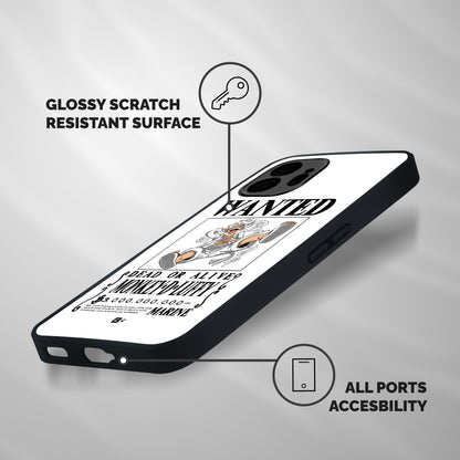 Munkey D Luffy Wanted  Shockproof Hybrid Protection (Metal + TPU) Back Case Cover