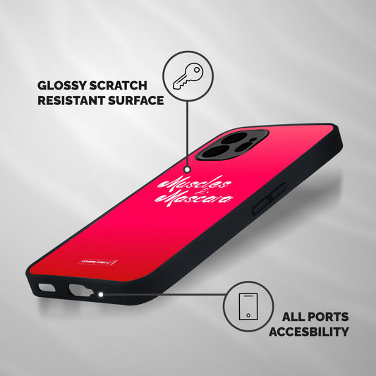 Muscles and Mascara Shockproof Hybrid Protection (Metal + TPU) Back Case Cover