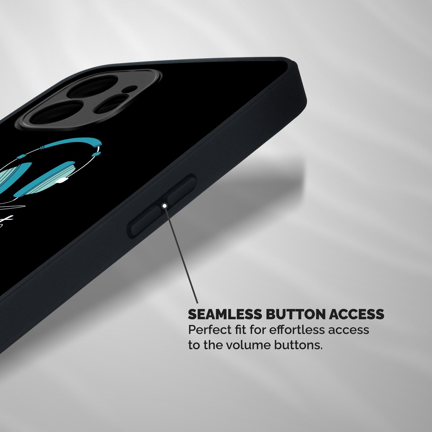 Music Addict Shockproof Hybrid Protection (Metal + TPU) Back Case Cover