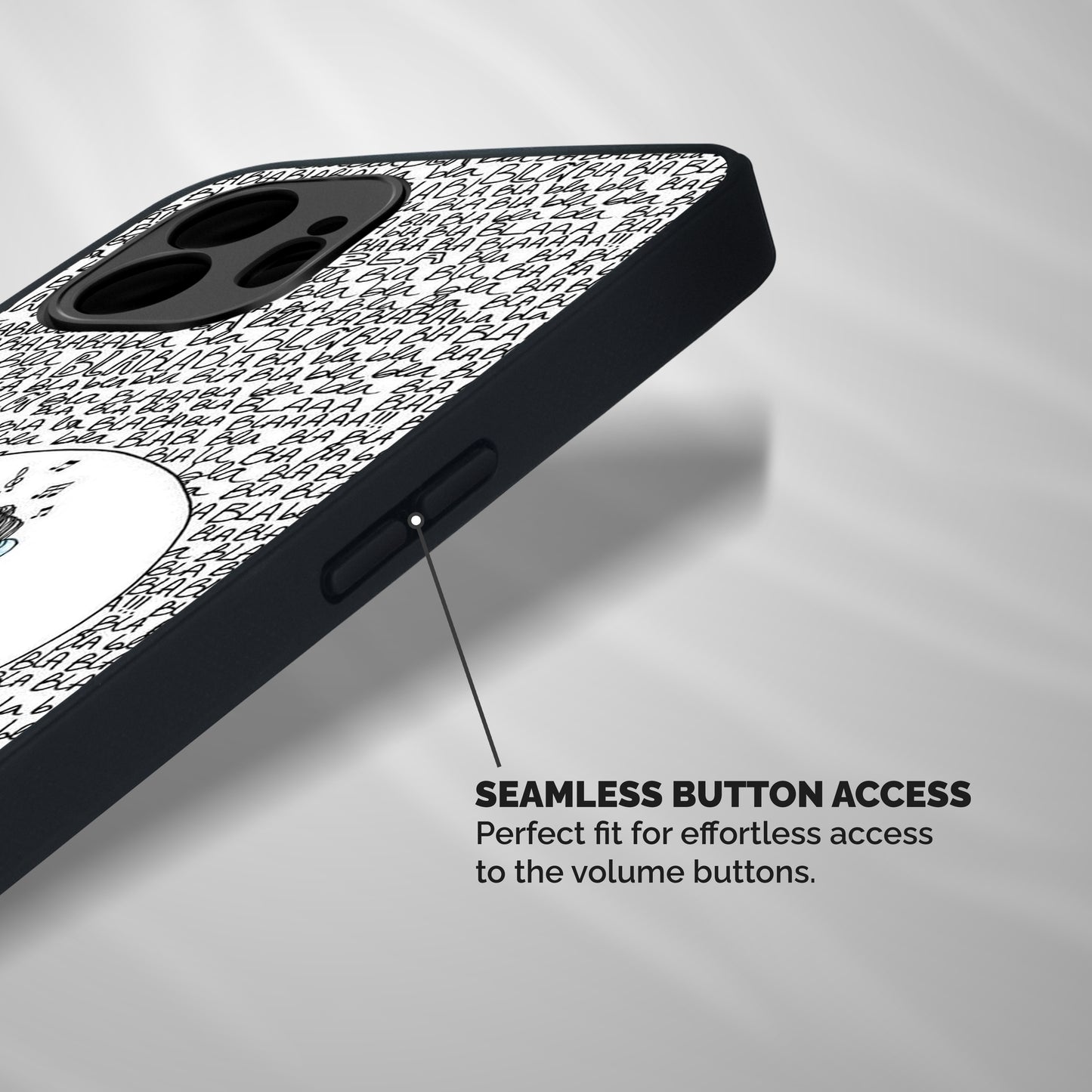 Music And Bla Bla Shockproof Hybrid Protection (Metal + TPU) Back Case Cover
