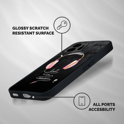 Music Lost Shockproof Hybrid Protection (Metal + TPU) Back Case Cover