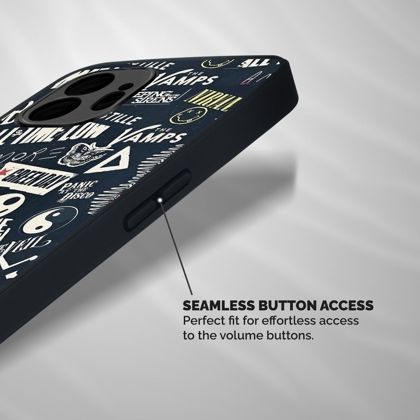 Music My Paradise Shockproof Hybrid Protection (Metal + TPU) Back Case Cover