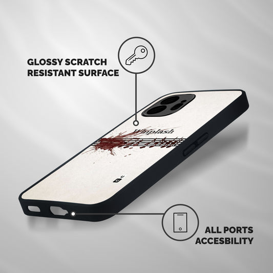 Music Notes Splash Shockproof Hybrid Protection (Metal + TPU) Back Case Cover