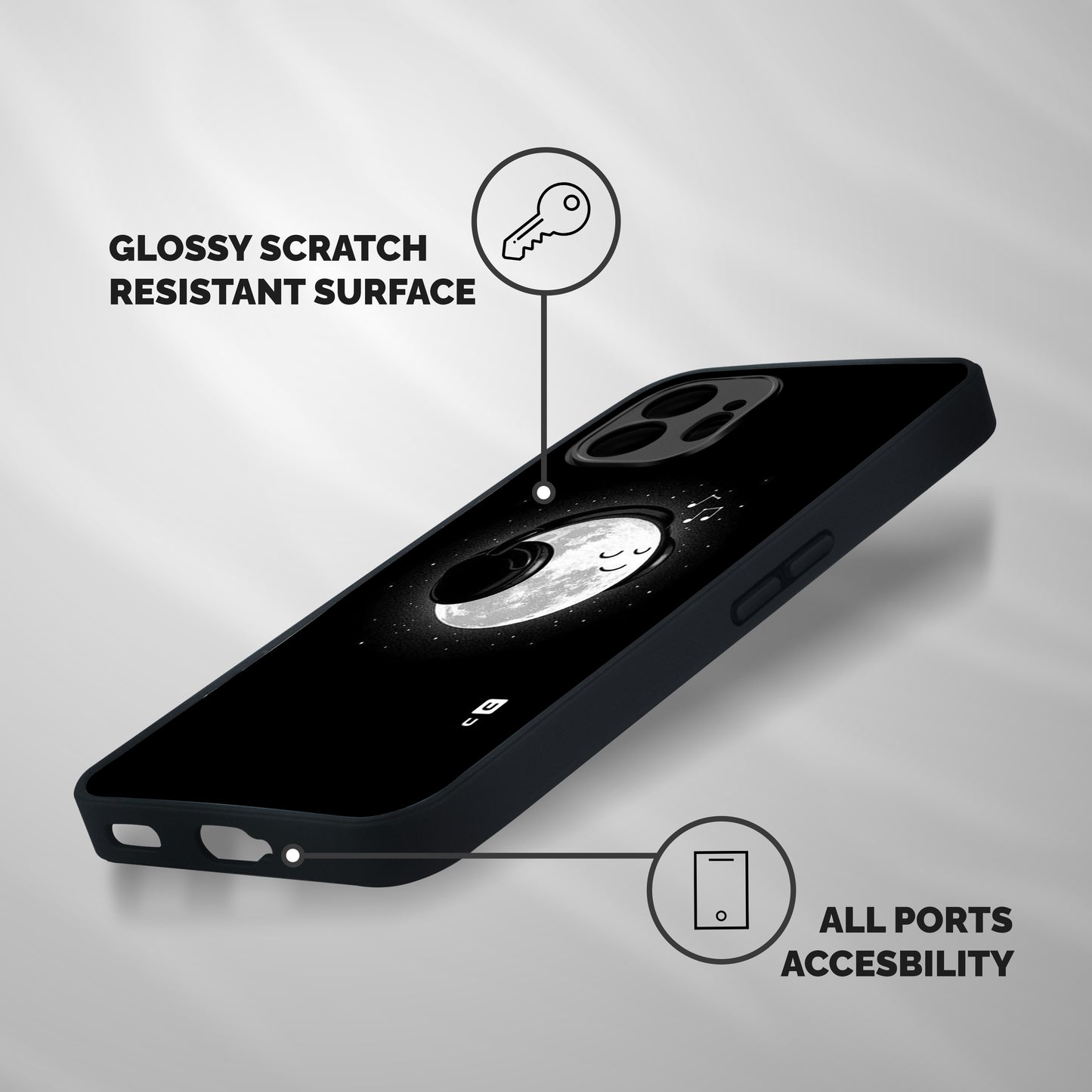 Music World Enjoying Shockproof Hybrid Protection (Metal + TPU) Back Case Cover