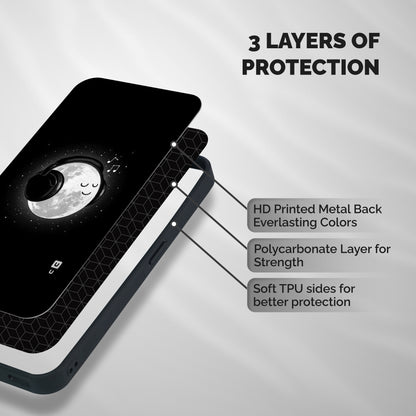 Music World Enjoying Shockproof Hybrid Protection (Metal + TPU) Back Case Cover