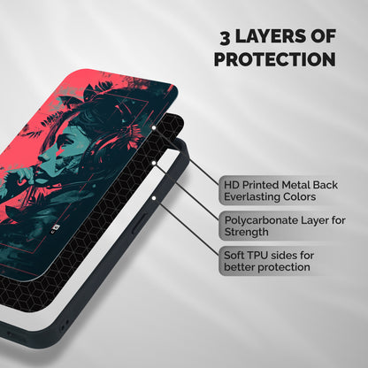 Musical Illustration Shockproof Hybrid Protection (Metal + TPU) Back Case Cover