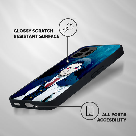 Muzan Kibutsuji Shockproof Hybrid Protection (Metal + TPU) Back Case Cover