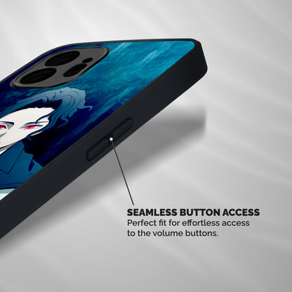 Muzan Kibutsuji Shockproof Hybrid Protection (Metal + TPU) Back Case Cover