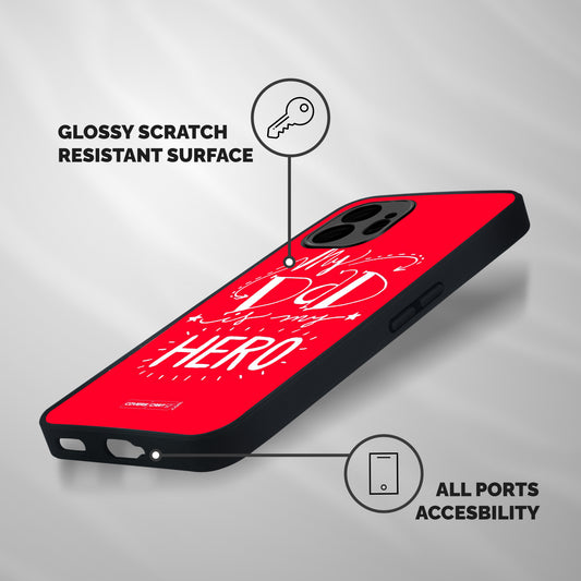 My Dad My Hero Shockproof Hybrid Protection (Metal + TPU) Back Case Cover