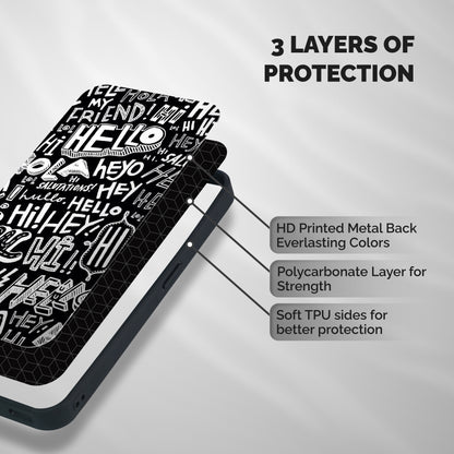 My Friend Shockproof Hybrid Protection (Metal + TPU) Back Case Cover
