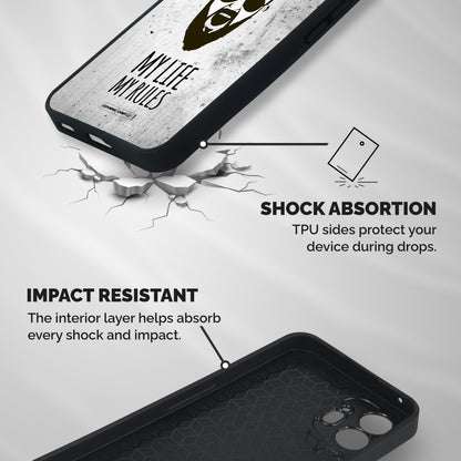My Life My Rules Shockproof Hybrid Protection (Metal + TPU) Back Case Cover