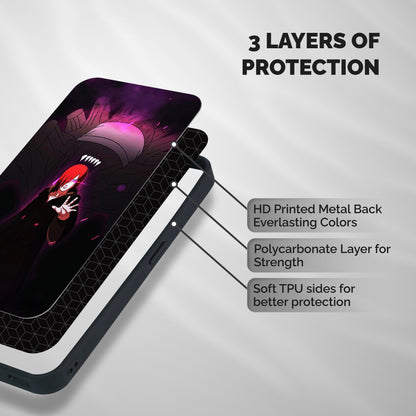 Nagato Fighting Shockproof Hybrid Protection (Metal + TPU) Back Case Cover