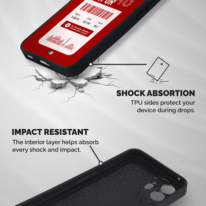 Nagpur Boarding Pass Shockproof Hybrid Protection (Metal + TPU) Back Case Cover