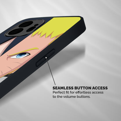 Naruto and Sasuke Shockproof Hybrid Protection (Metal + TPU) Back Case Cover