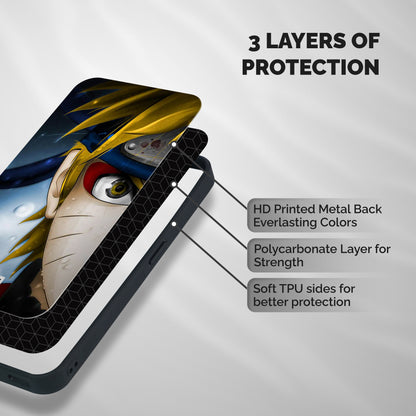 Naruto Facing Shockproof Hybrid Protection (Metal + TPU) Back Case Cover