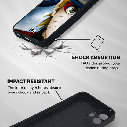 Naruto Facing Shockproof Hybrid Protection (Metal + TPU) Back Case Cover