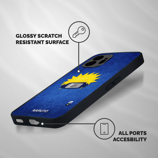 Naruto Headband Minimal Shockproof Hybrid Protection (Metal + TPU) Back Case Cover