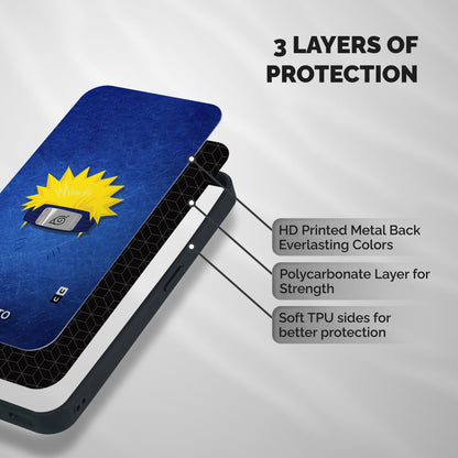 Naruto Headband Minimal Shockproof Hybrid Protection (Metal + TPU) Back Case Cover