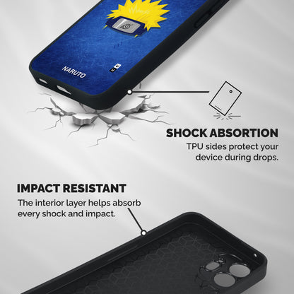Naruto Headband Minimal Shockproof Hybrid Protection (Metal + TPU) Back Case Cover