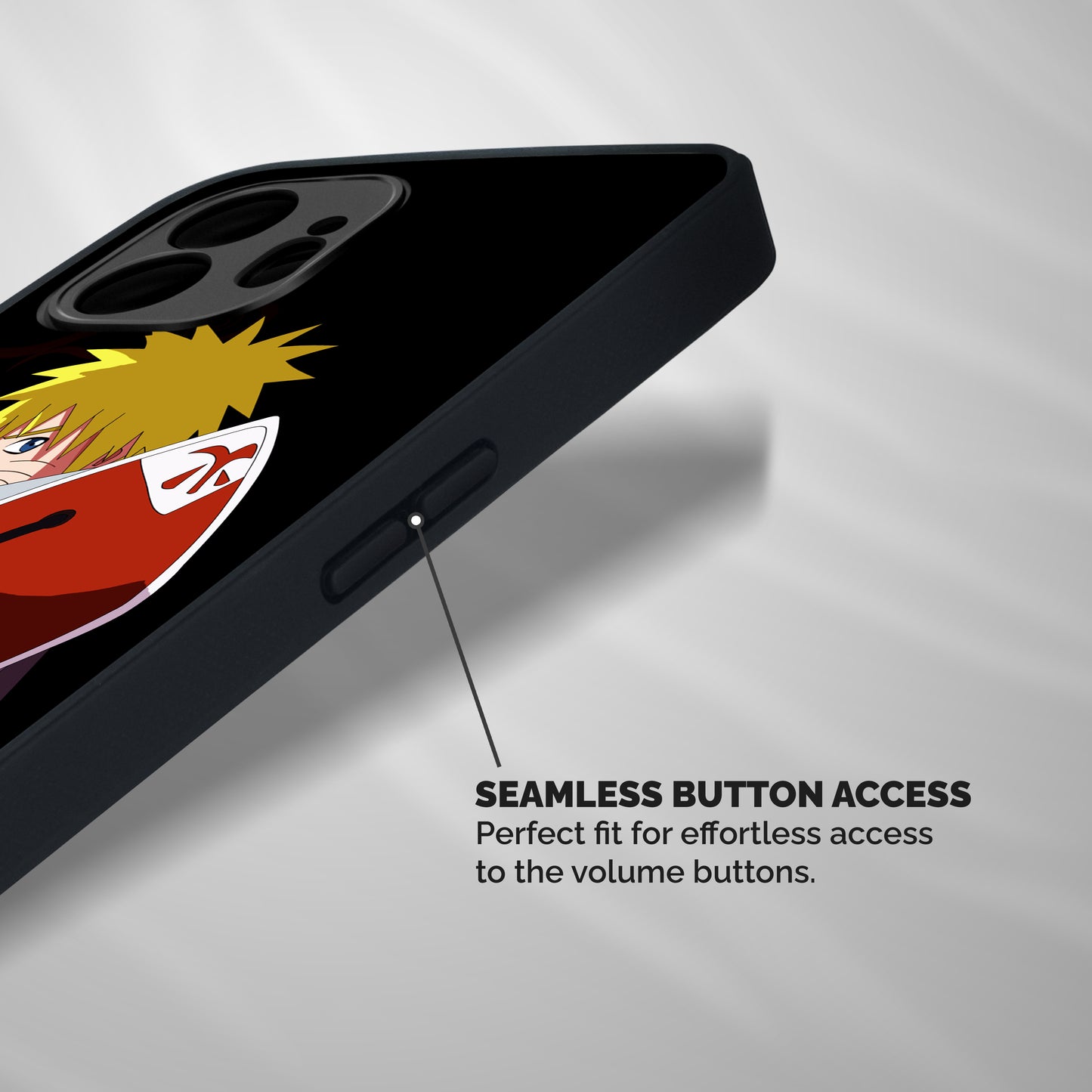 Naruto Hokage Shockproof Hybrid Protection (Metal + TPU) Back Case Cover