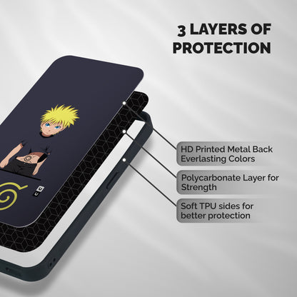 Naruto Kid Shockproof Hybrid Protection (Metal + TPU) Back Case Cover