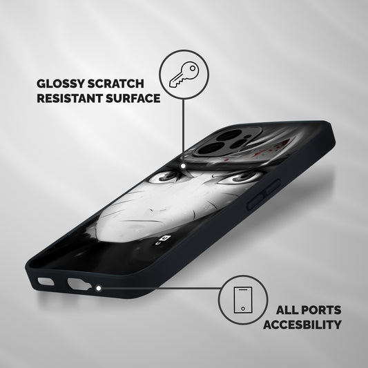 Naruto Monochrome Shockproof Hybrid Protection (Metal + TPU) Back Case Cover