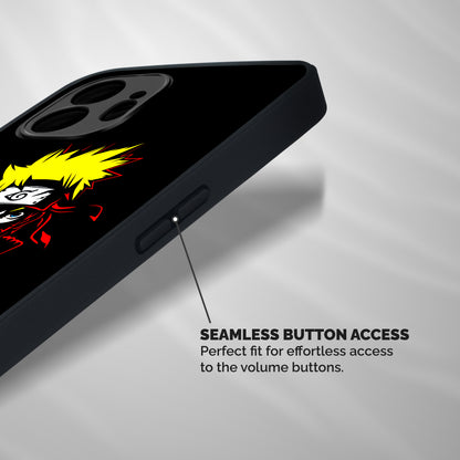 Naruto Pen Sketch Art Shockproof Hybrid Protection (Metal + TPU) Back Case Cover