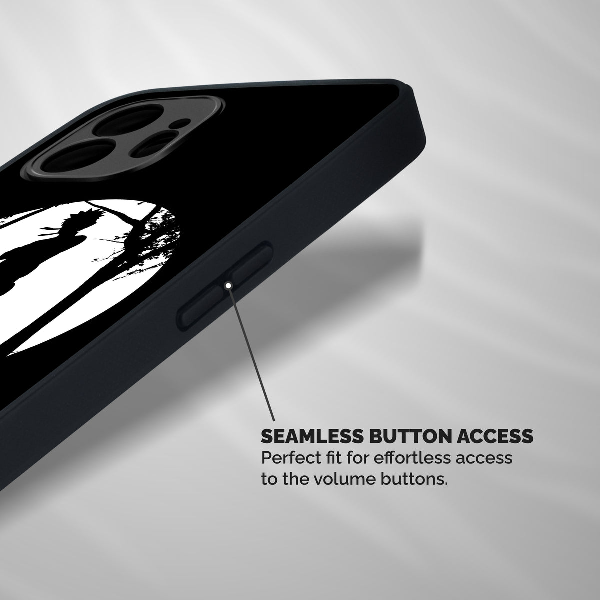 Naruto Silhouette Shockproof Hybrid Protection (Metal + TPU) Back Case Cover