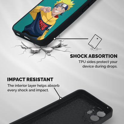 Naruto Snow Beach Art Shockproof Hybrid Protection (Metal + TPU) Back Case Cover
