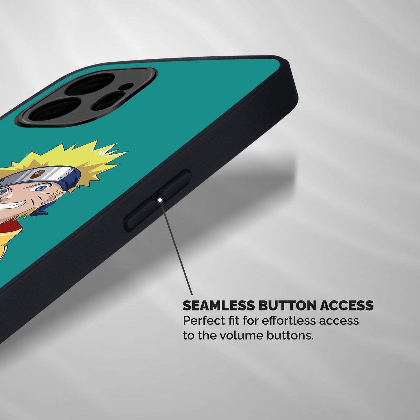 Naruto Snow Beach Art Shockproof Hybrid Protection (Metal + TPU) Back Case Cover
