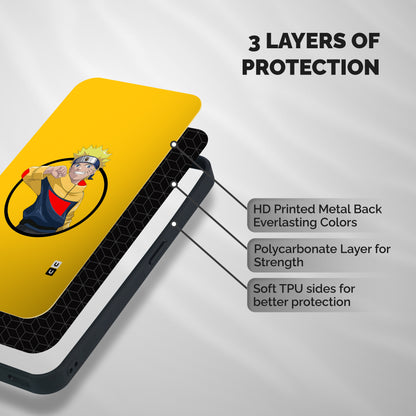 Naruto Sports Art Shockproof Hybrid Protection (Metal + TPU) Back Case Cover