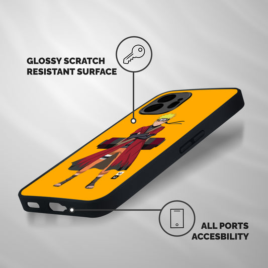 Naruto Uzumaki Art Shockproof Hybrid Protection (Metal + TPU) Back Case Cover